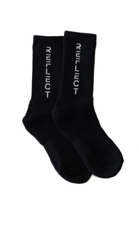 Cotton Sweat-Wicking Sock Black